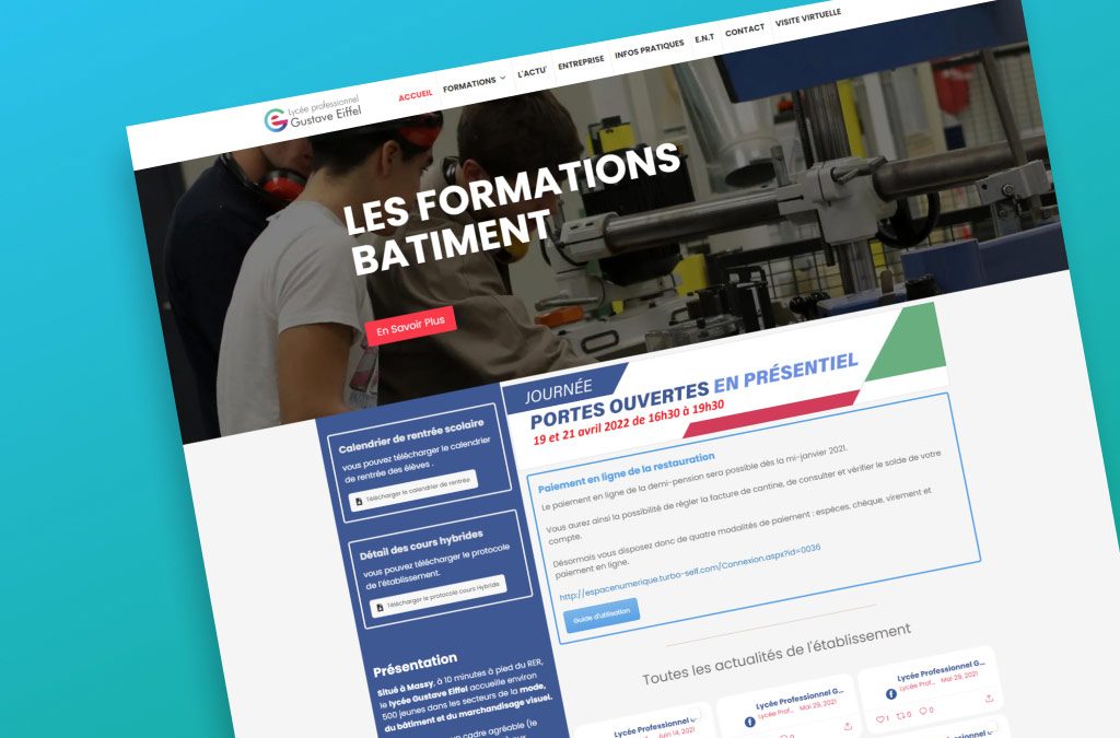 Lycée Gustave Eiffel : site web – Massy